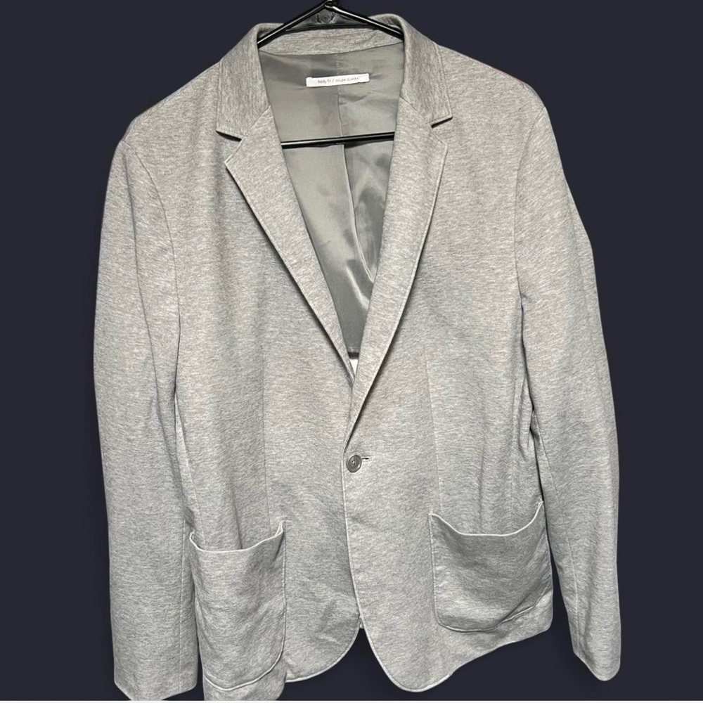 Calvin Klein Collection Gray Sport Coat Lightweight Notched Lapel